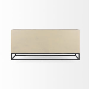 Genevieve II Light Brown Fir Veneer 9 Drawer Sideboard