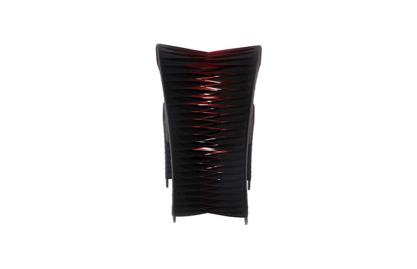 Seat Belt Dining Chair,Black /Red    