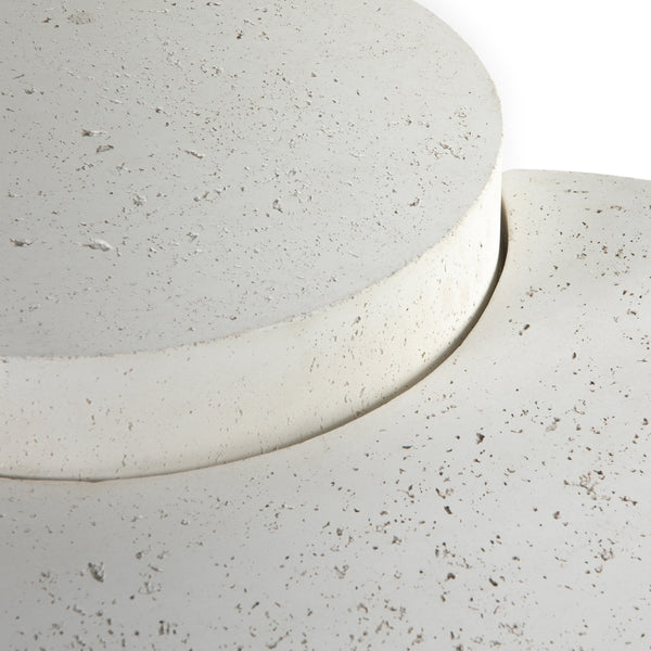 Meza Nesting Coffee Table In Textured White