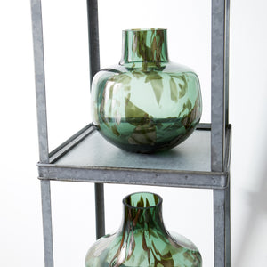 Maisha Vase in Green and Gold