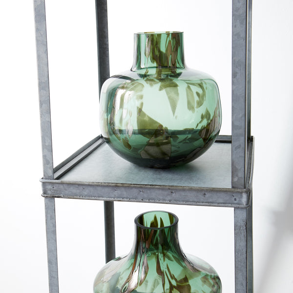 Maisha Vase in Green and Gold