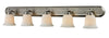 Lagoon 5 Light Vanity  in Brushed Nickel Finish