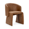 Halstead Upholstered Dining Chair - Cognac Leather