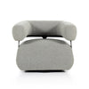 Gareth Swivel Chair In Torrance Silver
