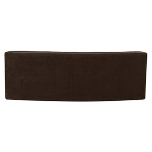 Naomi Concave Sofa in Dark Brown Fabric