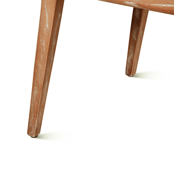 Simone 30" Upholstered Off-White Cane Back Dining Chair