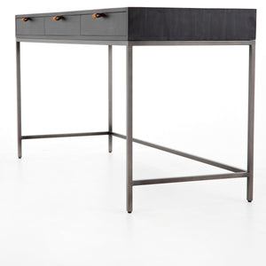 Trey Modular Writing Desk in Black Wash Poplar