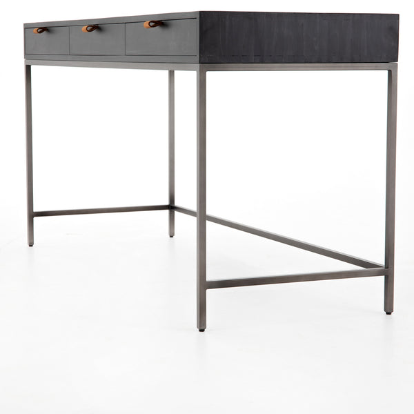 Trey Modular Writing Desk in Black Wash Poplar