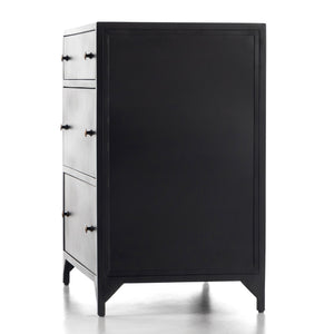 Belmont Large Storage Nightstand In Black