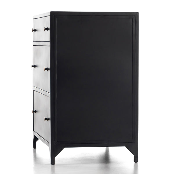 Belmont Large Storage Nightstand In Black