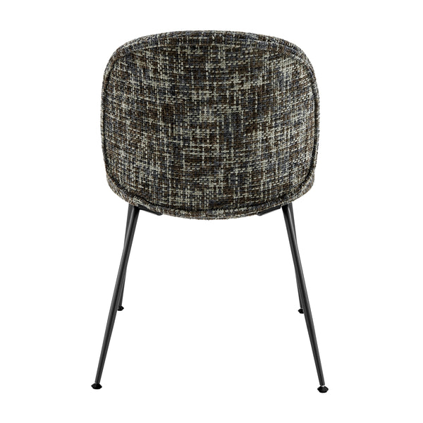 Nisha KD Chenille Dining Side Chair, Allure Gray