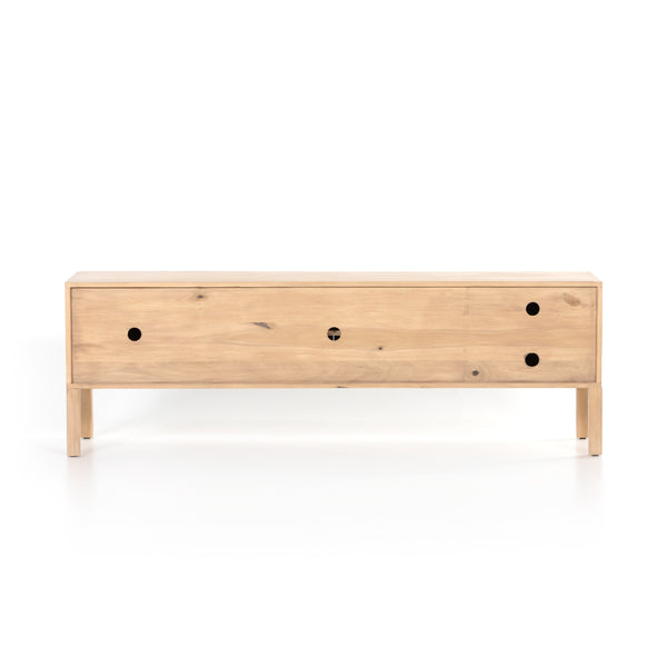 Isador Media Console In Dry Wash Poplar