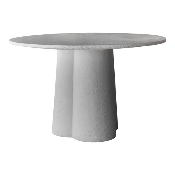 Moe's Mono Dining Table in White Terrazzo