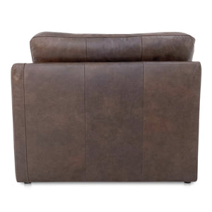 Moe's Thurlow Right Arm Chair in Espresso Leather