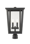 Seoul 2 Light Outdoor Post Mount Fixture in Oil Rubbed Bronze Finish