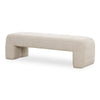 Moe's Verity Bench in Oatmeal Upholstery