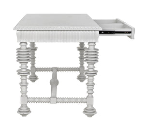 Portuguese Desk, Small, Solid White