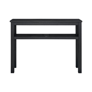 Tiburon KD Console Table with Shelf, Alto Black 