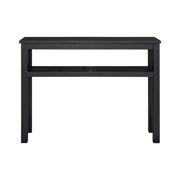 Tiburon KD Console Table with Shelf, Alto Black 