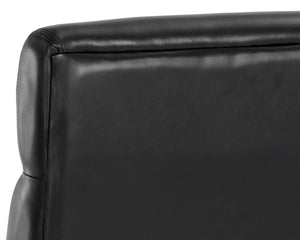 COLLIN OFFICE CHAIR - BROWN - CORTINA BLACK LEATHER