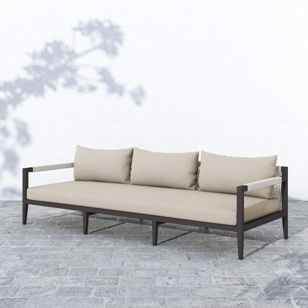 Sherwood Outdoor Sofa 93" in Bronze/Sand