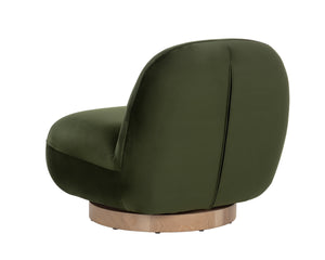 FRANZE SWIVEL LOUNGE CHAIR - MOSS GREEN