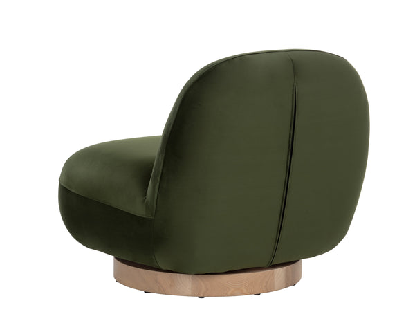 FRANZE SWIVEL LOUNGE CHAIR - MOSS GREEN