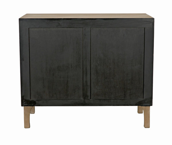Daryl Mahogany Dresser with Brass Pulls in Weathered Finish
