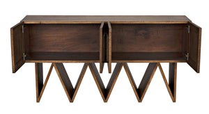 Jean-Michel Sideboard, Dark Walnut with Mirror