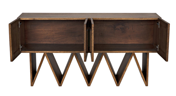 Jean-Michel Sideboard, Dark Walnut with Mirror