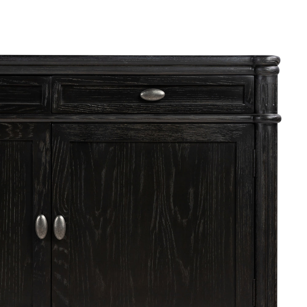 Toulouse Sideboard In Distressed Black Oak