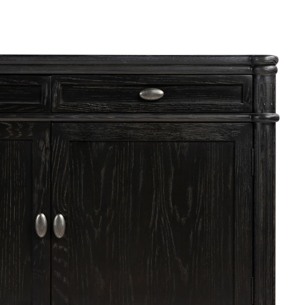 Toulouse Sideboard In Distressed Black Oak