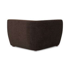 Amelia Corner Chair Espresso with Lumbar Cushion