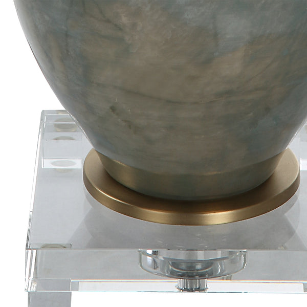 Cardoni Bronze Glass Table Lamp