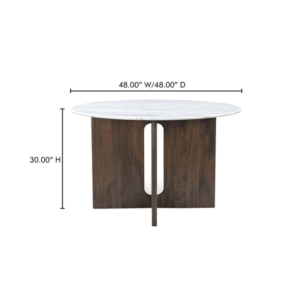 Moe's Stanley Marble Top Dining Table