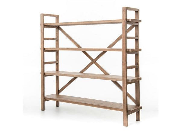 Toscana Large Bookshelf In Sundried Wheat