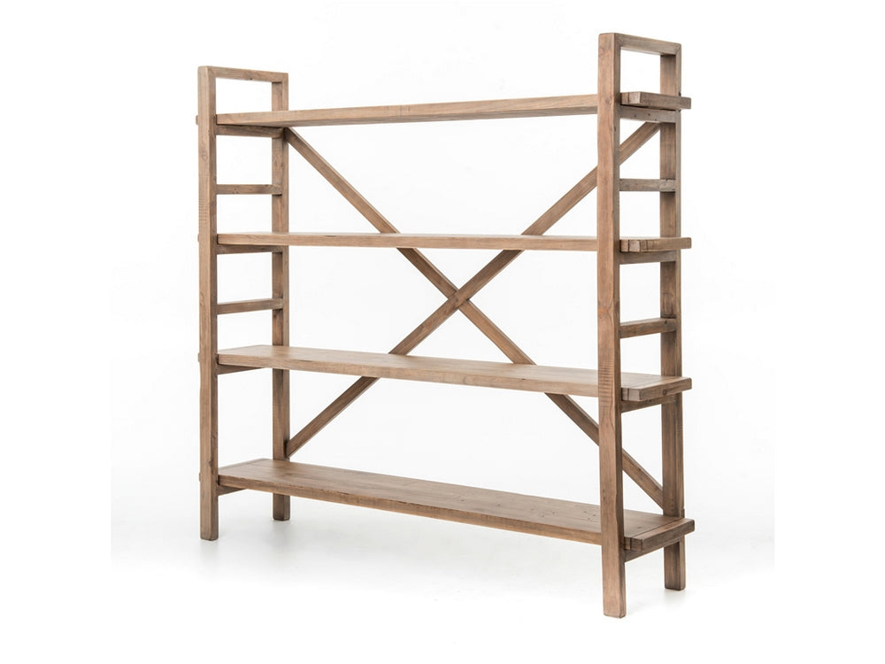 Toscana Large Bookshelf In Sundried Wheat
