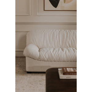 Halston Flecked Oat Sofa with Textured Upholstery