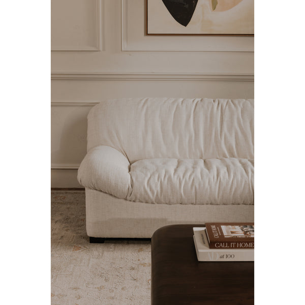 Halston Flecked Oat Sofa with Textured Upholstery
