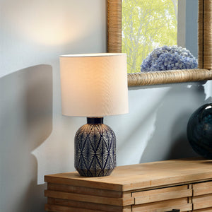 Highland Ceramic Table Lamp with Linen Shade