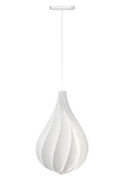 Alva Hardwired Pendant with White Cord