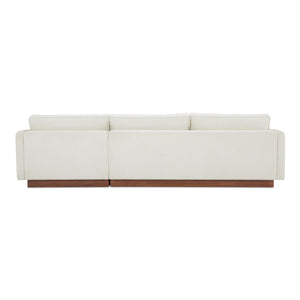 Moe's Vernon Right Sectional White