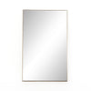 Georgina Rectangle Floor Mirror - Polished Brass