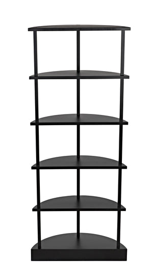 Spago Bookcase, Black Metal
