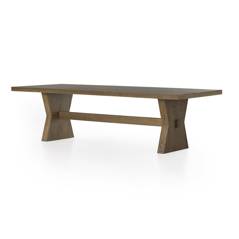 Tia Dining Table 108" In Drifted Oak Solid
