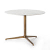 Helen Round Bistro Table In Polished White