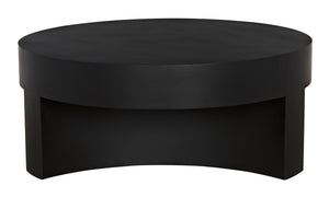 Steward C Industrial Steel Coffee Table in Matte Black