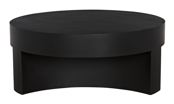 Steward C Industrial Steel Coffee Table in Matte Black