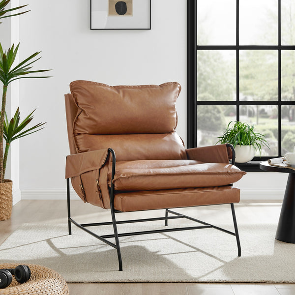 Thierry Accent Arm Chair In Vintage Cider
