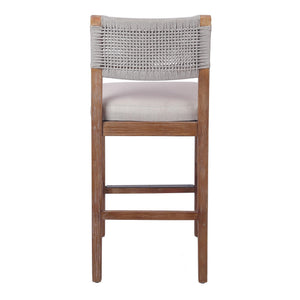 Pierre Rope Counter Stool In Gray 